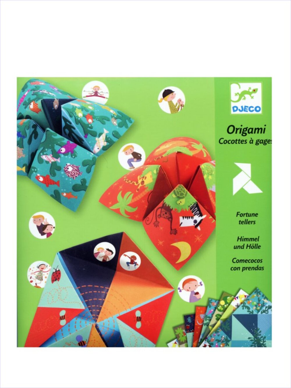 Djeco Origami Fortune Tellers (MULTILINGUAL) for Age 6+ New Sealed Add-on Item